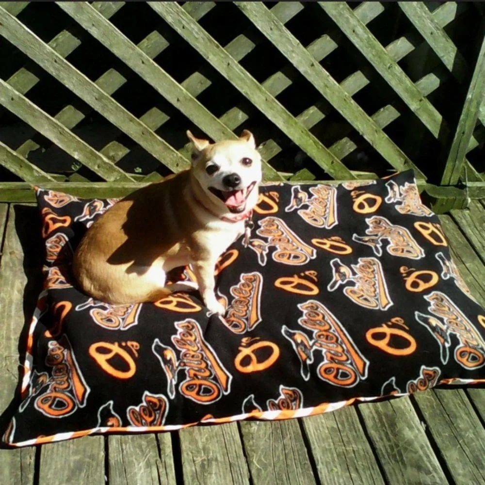 For Your Love of Dogs Baltimore Orioles Fleece Dog Bed Cover